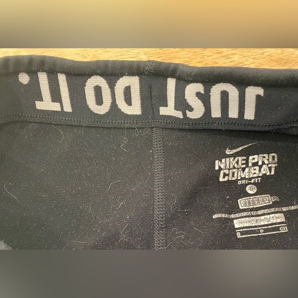 Nike Pro Combat Therma‎ Fit/Dri Fit Women’s Size Small Black Athletic Leggings - Picture 5 of 12